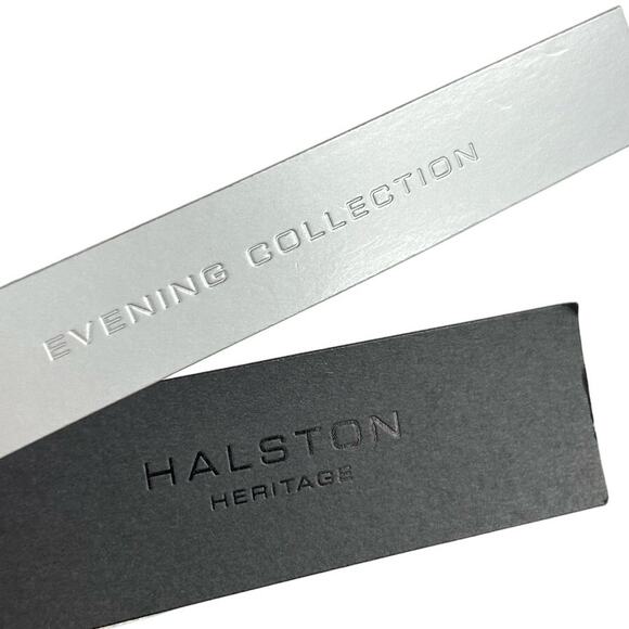 NWT Halston Heritage Evening Collection Gold Glitter Bow Back Dress Womens 0 - Picture 9 of 11